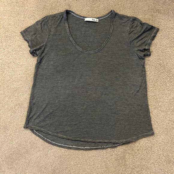Aritzia Wilfred Free Gray Loungewear Casual Valmere T-shirt Size S - Picture 3 of 7